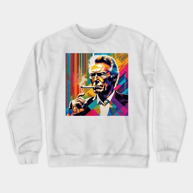 Clint Eastwood Crewneck Sweatshirt by BryanWhipple